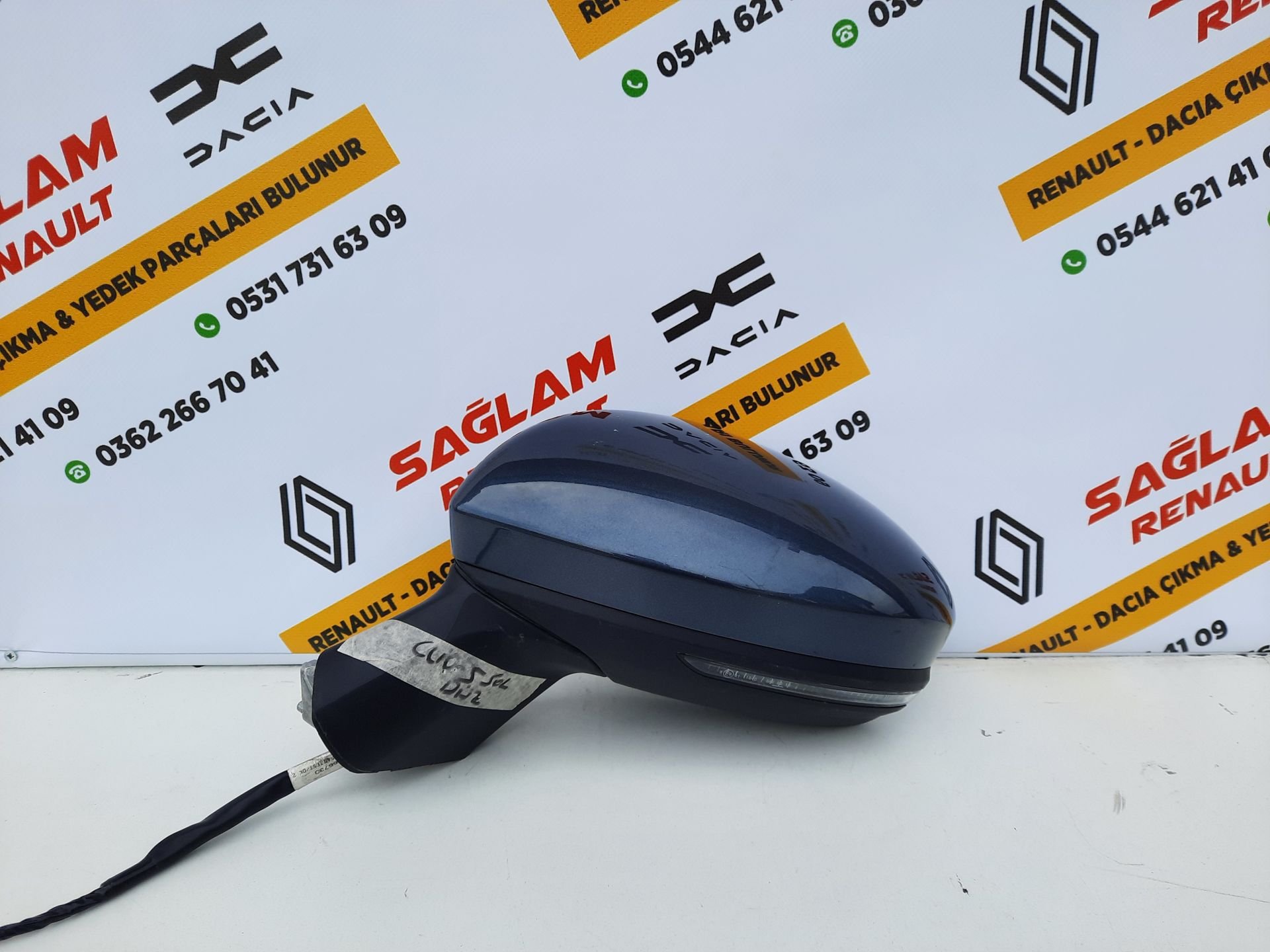 Clio 5 Otomatik Katlanır Sol Ayna 963027553R Titanyum Gri