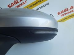 Clio 5 Otomatik Katlanır Sol Ayna 963027553R Platin Gri