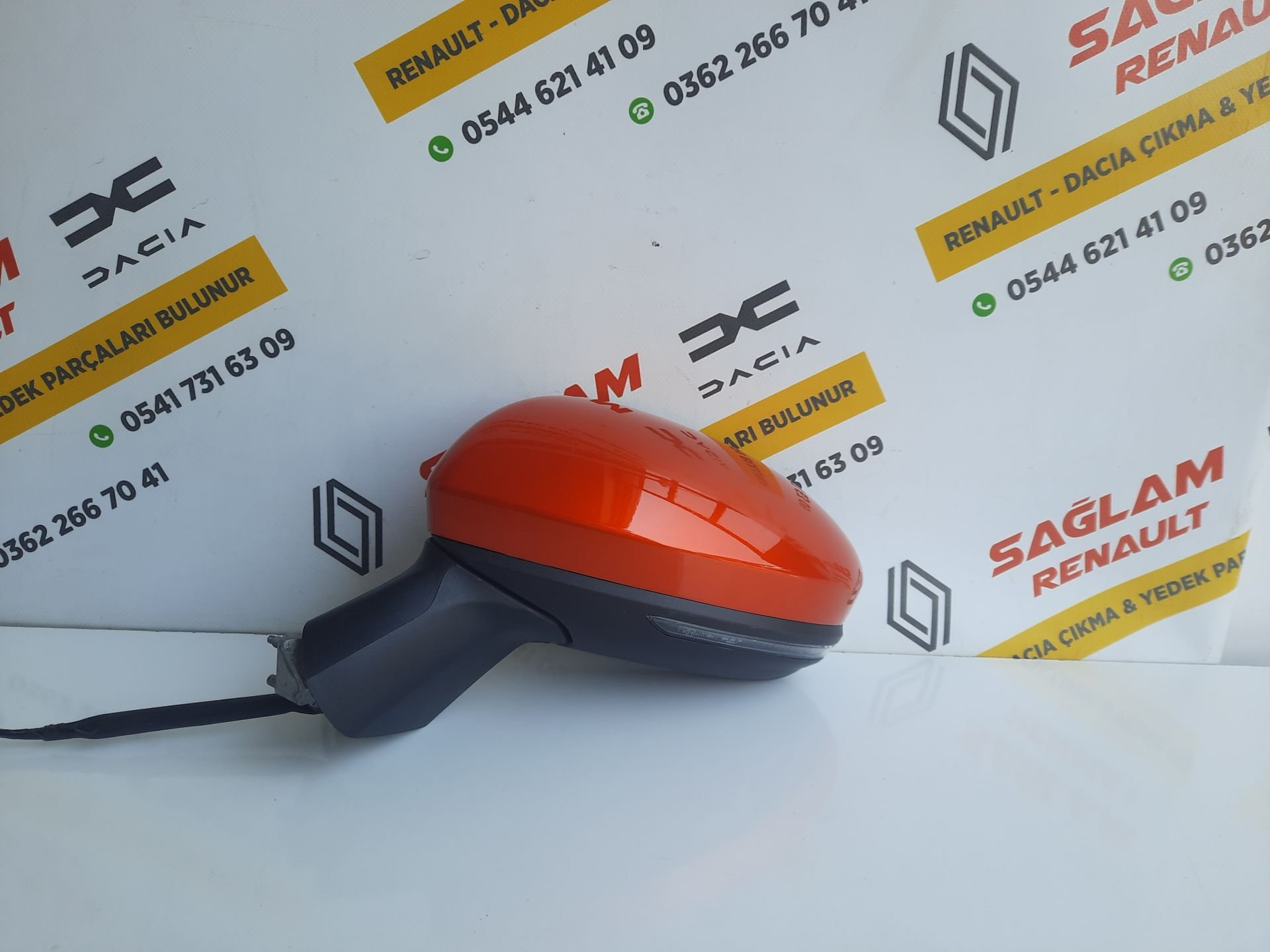 Clio 5 Otomatik Katlanır Sol Ayna 963027553R Mercan Turuncu