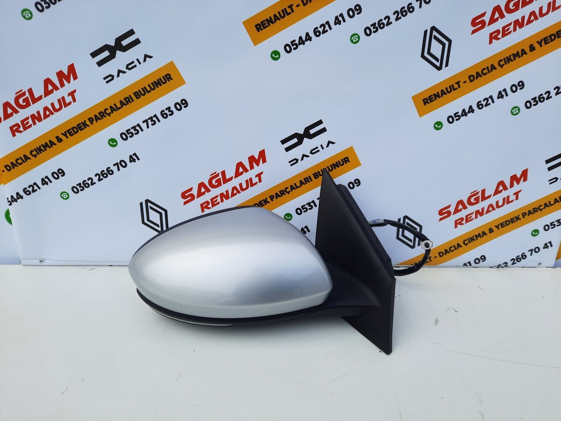 Megane 4 Manuel Elle Katlanır Sol Ayna Çıkma 963027851R Platin Gri