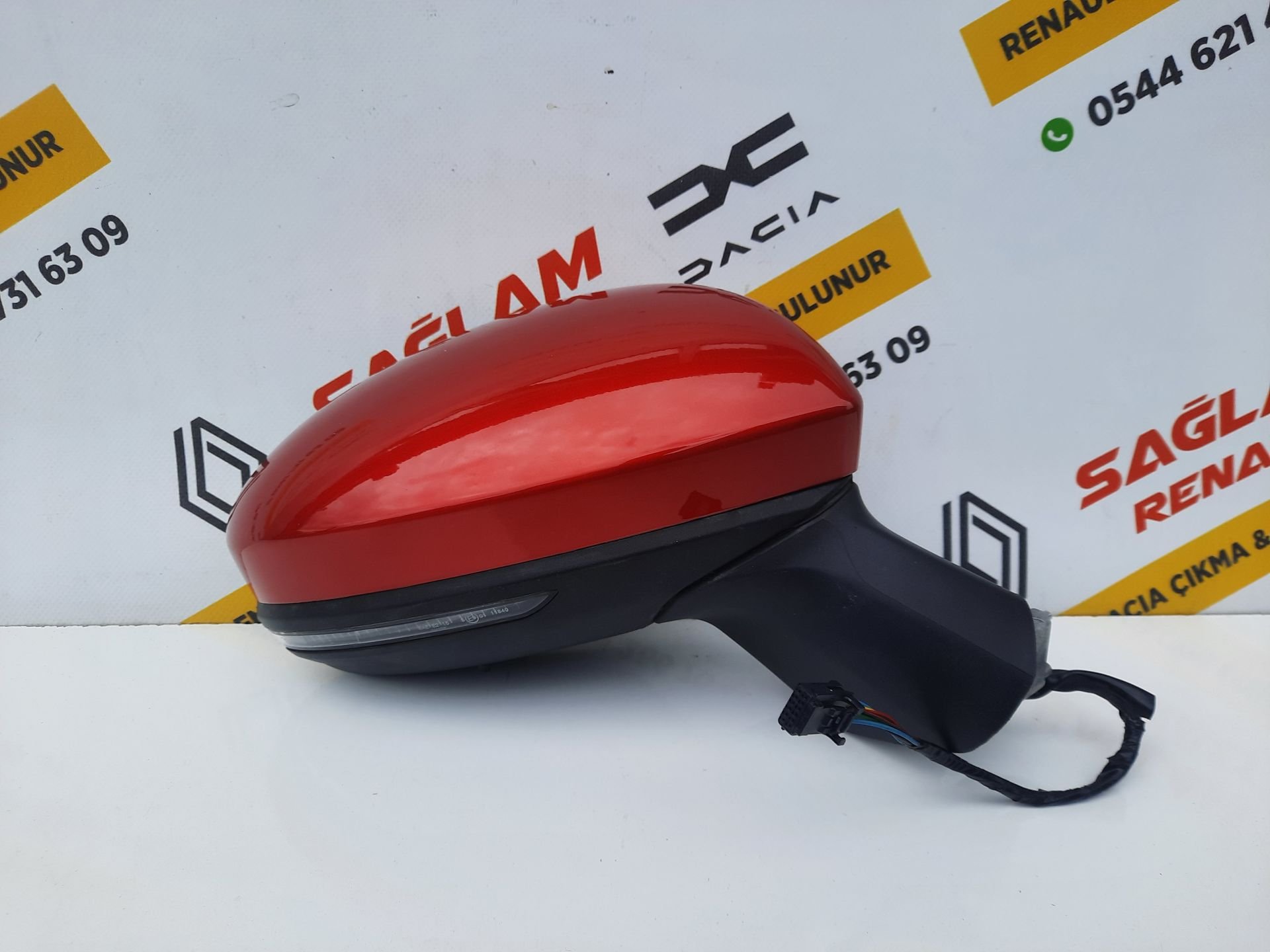 Clio 5 Otomatik Katlanır Sağ Ayna Çıkma 963017280R Alev Kırmızı